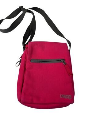 Duluth Trading Co Pink Canvas Crossbody Bag Adjustable Strap Organizer